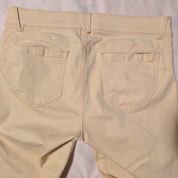 Democracy "Ab"solution Ankle Skimmer Stretch Waist yellow jeans  Sz 10 - Picture 11 of 12